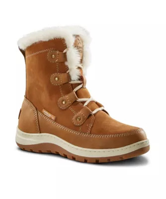 Denver Hayes Women's ICEFX Waterproof Hyper Dri 3 Leather Winter Boots - Brown Brown 8 | Mark's - Lequipeur