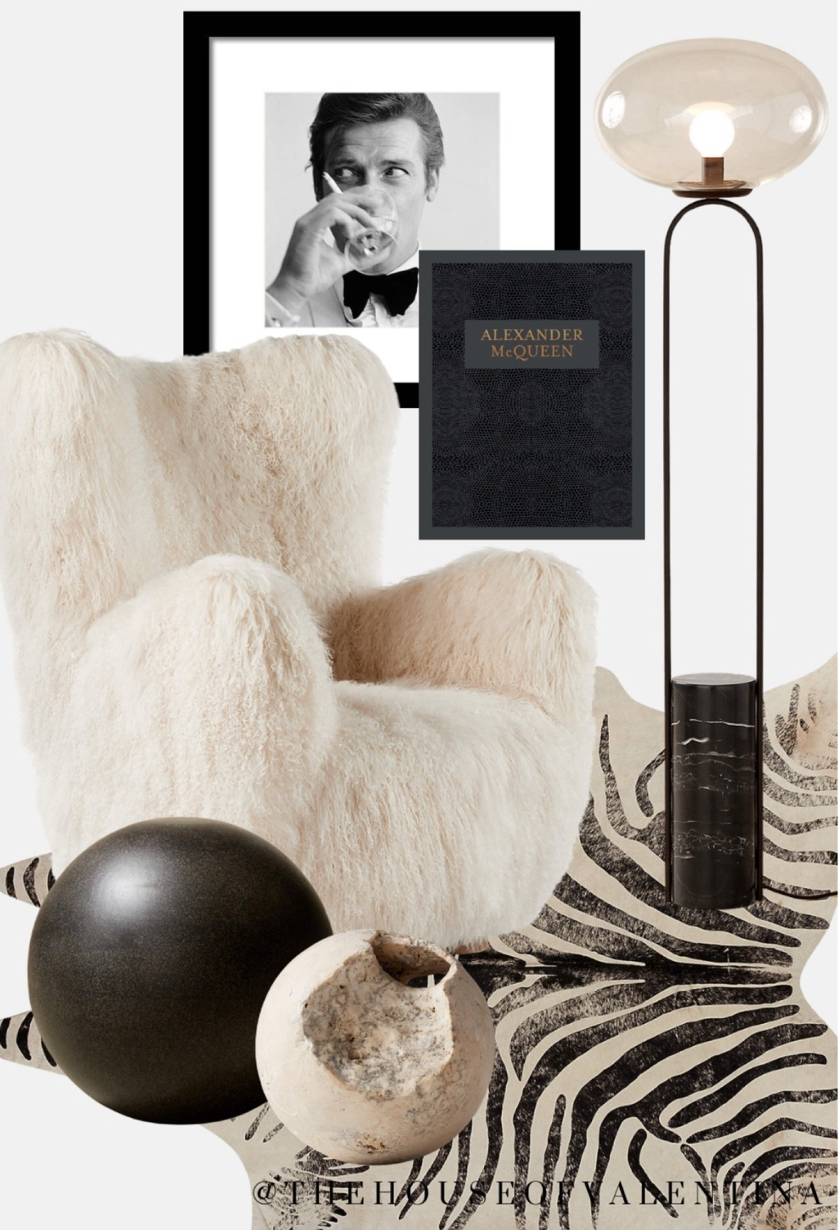 I’m dying to sit here all day! The perfect corner to relax with an animal print rug,  spheres, a fur chair, marble lamp!

#LTKSaleAlert #LTKOver40 #LTKHome