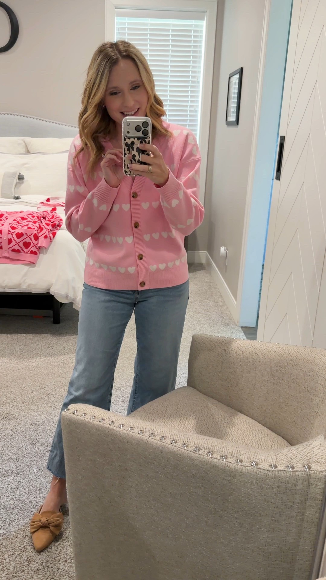 Last valentines cardigan is this super cute pink one! Loving the class simple white hearts! So cute and perfect to wear all February long! 

#LTKValentine #LTKmomlife #LTKgrwm