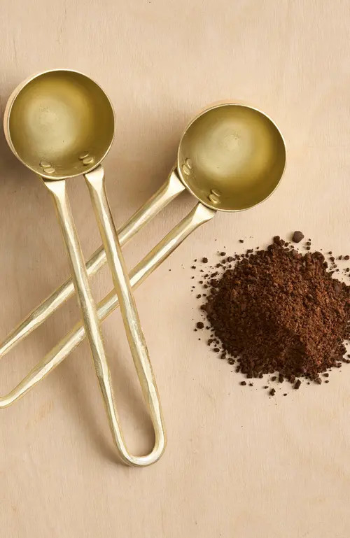 The Collective Home Forge Brass Coffee Scoops - Set of 2 in Gold at Nordstrom | Nordstrom