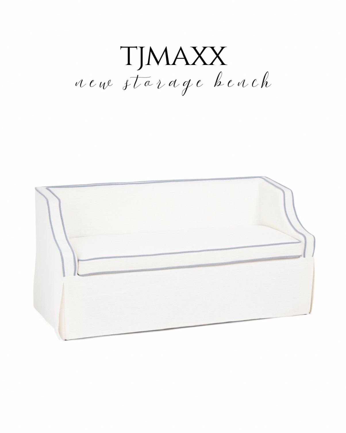 Run!! New storage bench at tjmaxx! 😍 such a great piece!  #tjmaxx #lillianaugust

#LTKSaleAlert #LTKHome