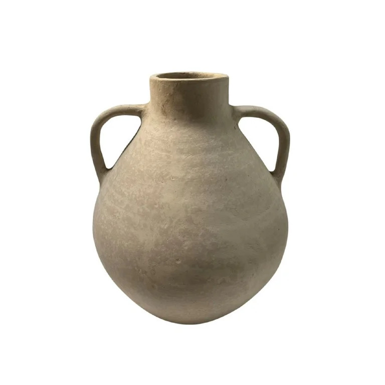 BIDK Home Eco Mix Paper Mache Vase with Handle - 13.5" - White | Walmart (US)