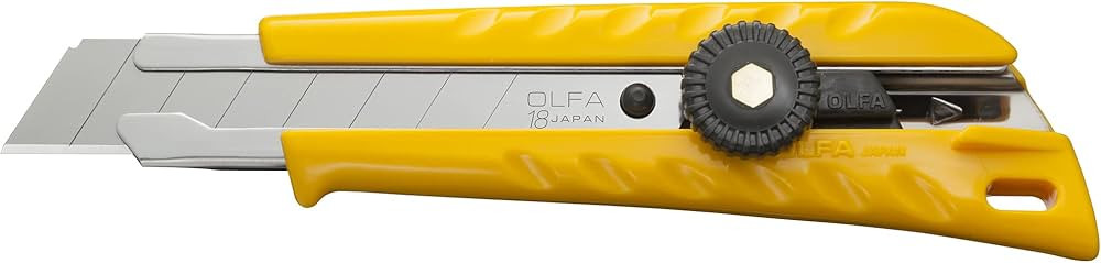 OLFA 18mm Heavy-Duty Utility Knife (L-1) - Multi-Purpose Custom Cutting Depth Utility Knife w/Erg... | Amazon (CA)