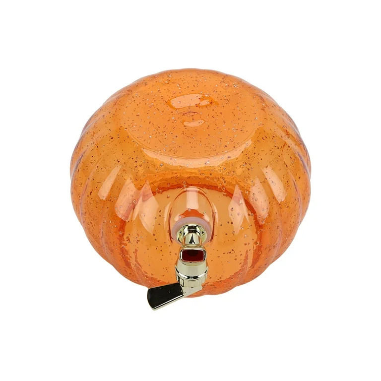 Way to Celebrate 1.5 Gallon Acrylic Pumpkin Shape Beverage Dispenser, Orange - Walmart.com | Walmart (US)