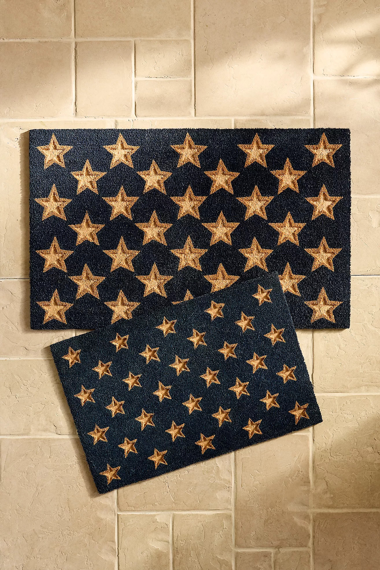 Embossed Stars Coir Doormat | Terrain
