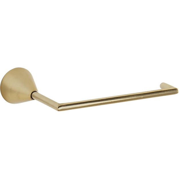 brass toilet paper holder | CB2