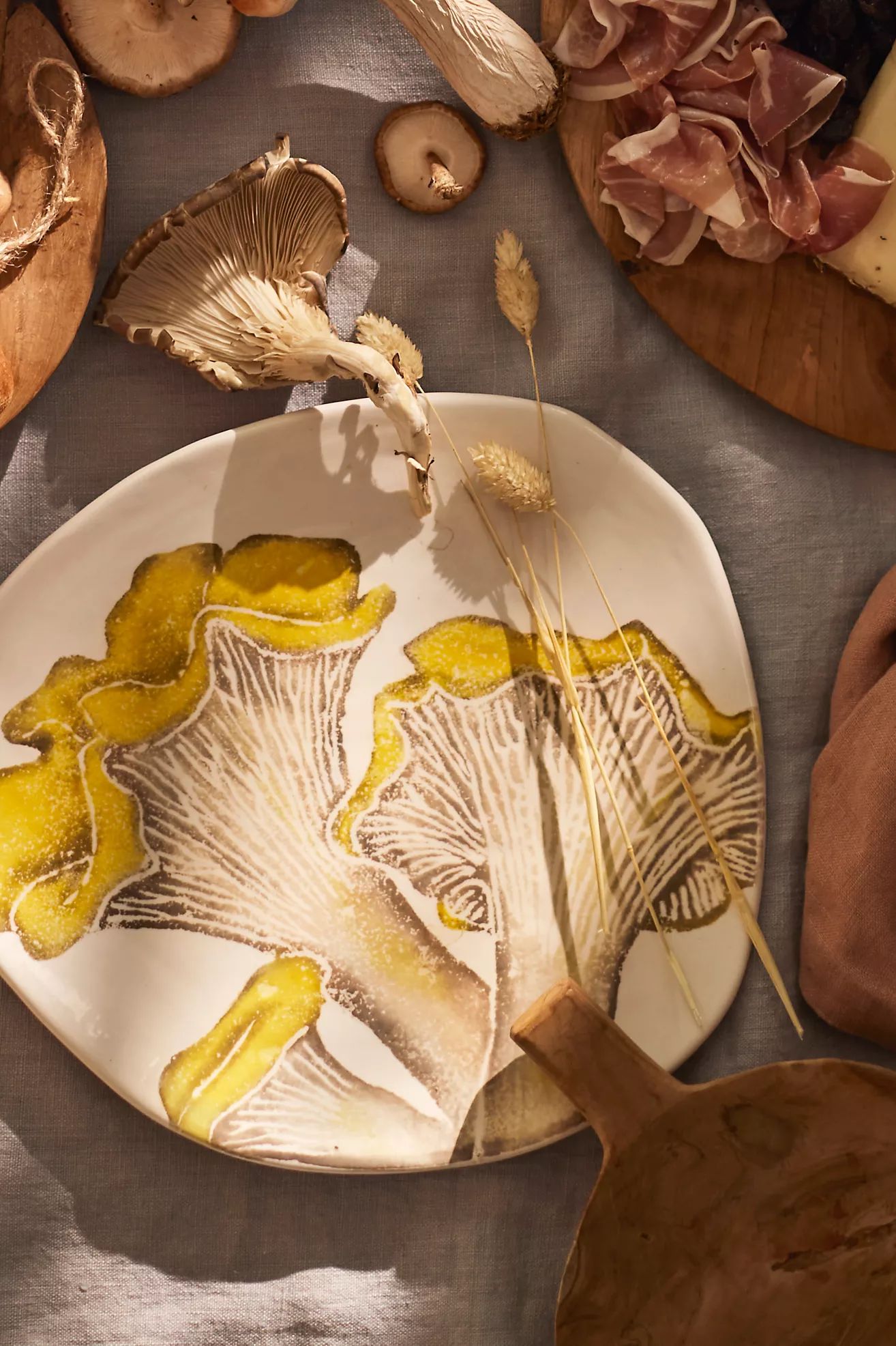 Mushroom Dinner Plate, Yellow | Anthropologie (US)