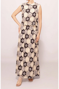 Click for more info about Crochet Detail Sleeveless Maxi Dress (Women) | Nordstrom