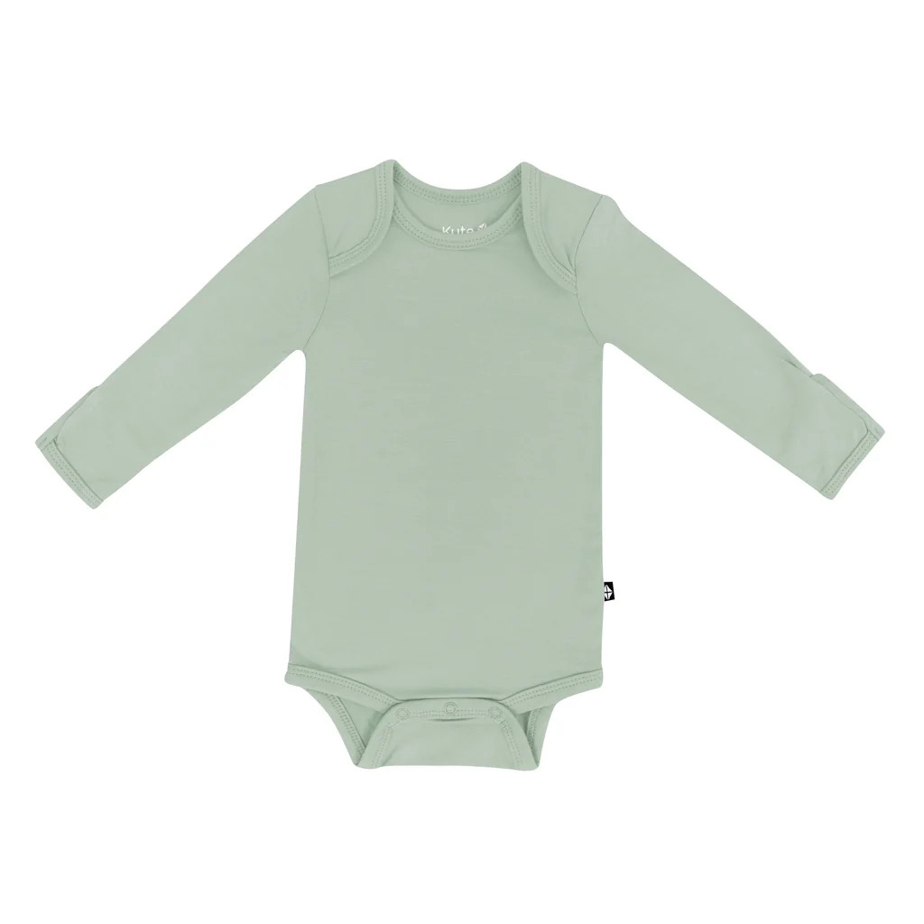 Long Sleeve Bodysuit in Thyme | Kyte Baby