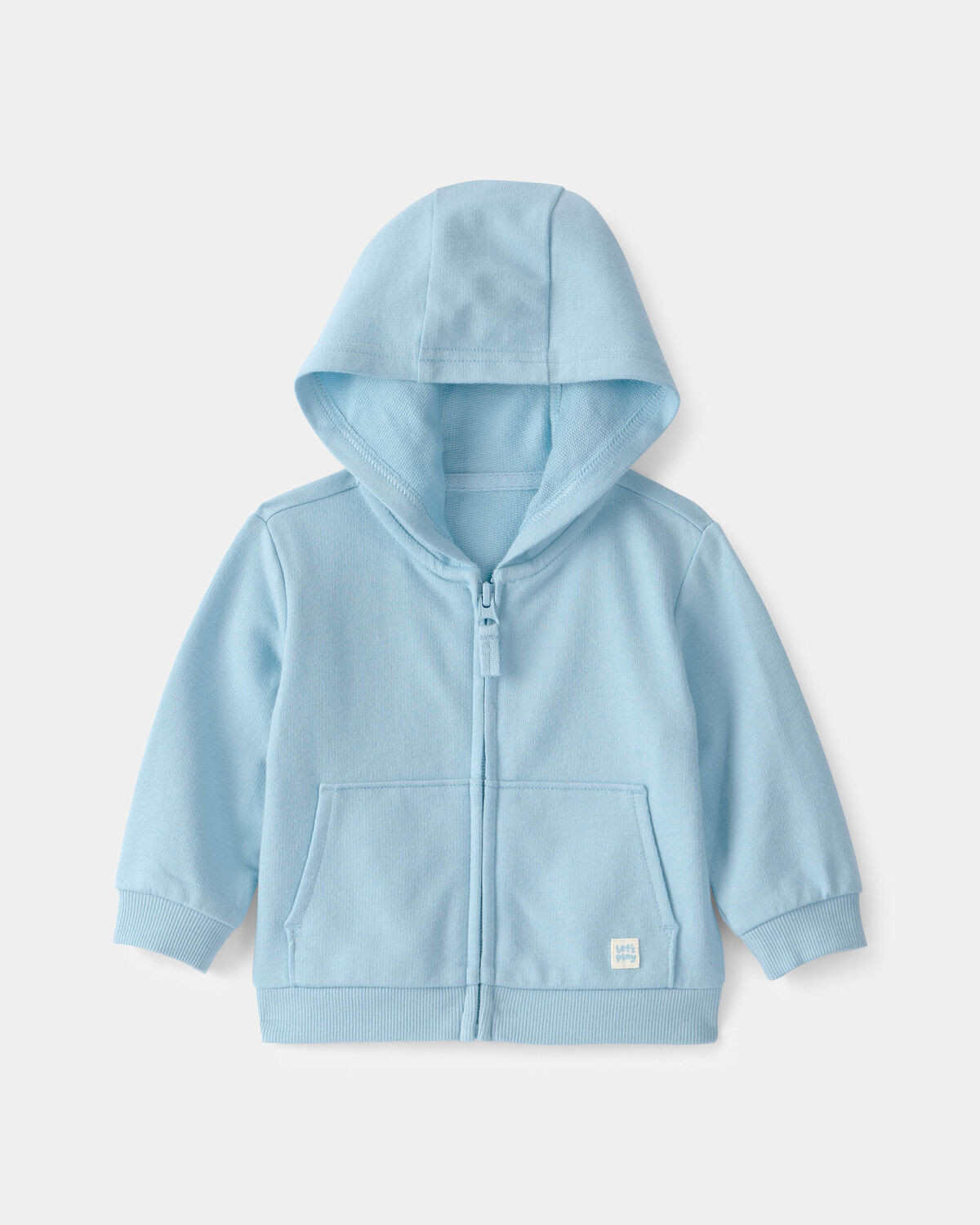 Baby French Terry Zip-Up Hoodie - Blue | Carter's Inc
