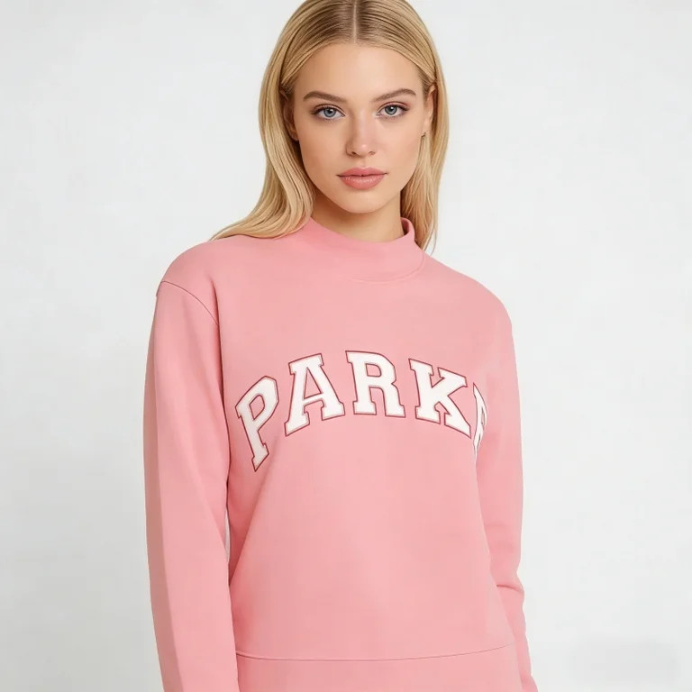Parke letter print sweatshirt, unisex, long-sleeved crew neck top | Walmart (US)