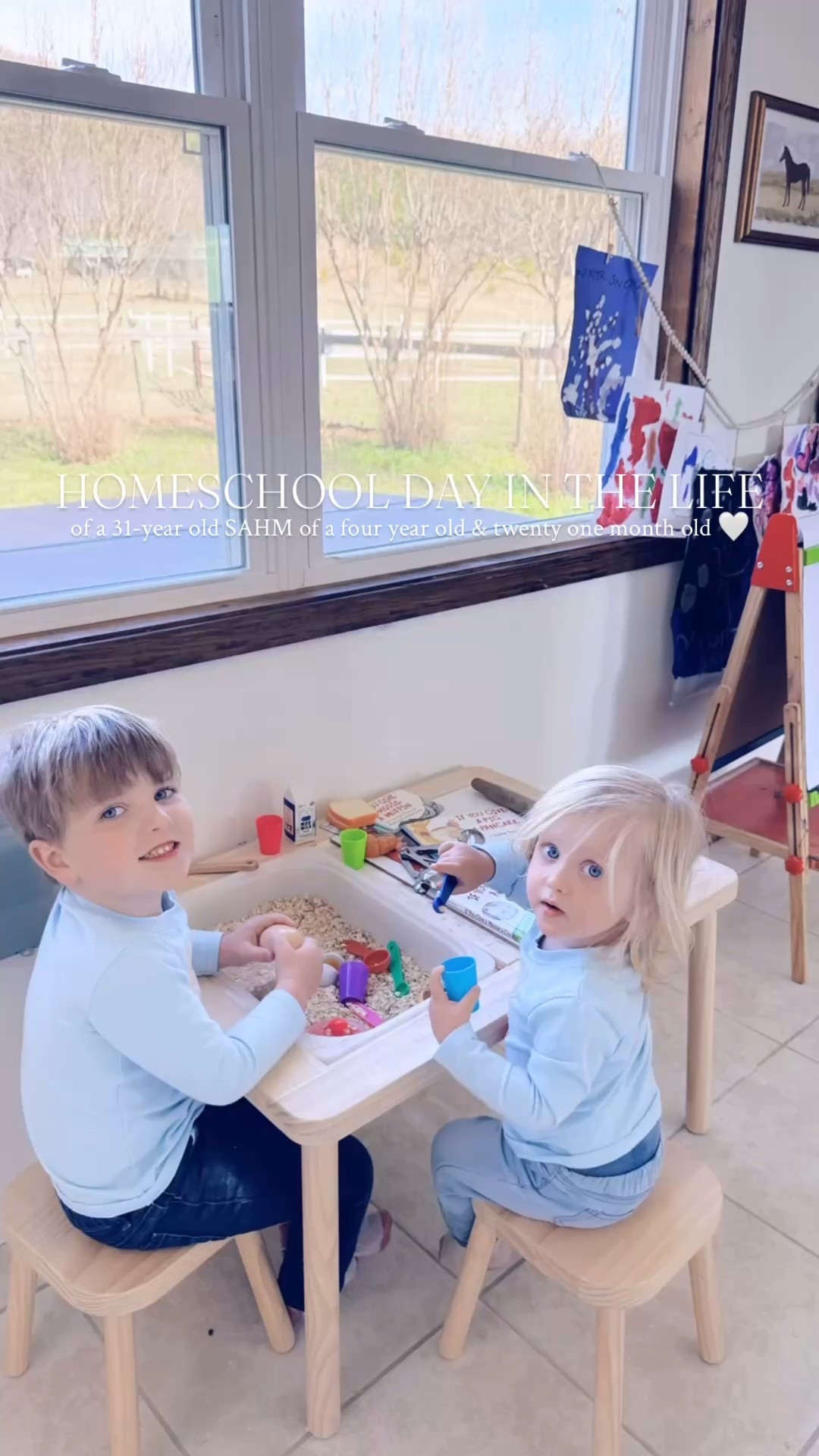 d a y  i n  t h e  l i f e ☕️🤱🧺📖🍎🥖🥣🥄👶🏼📖✏️🥛🍞🥚🐭🍪🏡 #sahm #homemaker #mamaoftwo #homeschoolpreschool 

Nothin’ better than some morning ☕️ sunshine ☀️ with my littlest SONshine 👶🏼🩵 on the front porch!! 🌾

Our sweet homeschool preschool 🍎 unit this week  is all about “baking” 🥣, so ofcourse we started off the morning 🫶🏽 prepping some sourdough bread 🍞 dough!! 🥖 Homeschool preschool has been such a fun thing for us this year 🫶🏽 and I love being his “mommy teacher” 👩‍🏫 so!! ❤️ We base what we do off the sweetest little curriculum by @clairemariahmurray // @paperpeonypress and use @thegoodandthebeautiful for some review each week!! 📖 It has worked great for us this year and couldn’t recommend more!! ✨ And psssttttt I love his sweet whittle excited learning voice so 🤭🥰

And this little “baking themed” sensory bin 🥣🥚🥖🥛🥄 has been QUITE (!!) the hit!! 🥰🤭 These little bakers 😉 played with this all morning long!! 📖✨🧺 Such a fun 🤩, hands-on, engaging, & easy (!!) sensory bin idea for all you mamas out there!! 🫶🏽 Dried oatmeal 🥣 for the win 🏆- and hours and hours of play for your little ones!! 👶🏼🩵👶🏼 Also, linked our sensory bin table (& everything you see) over on my LTKit shop for y’all!! 🔗

Such a classic 👌🏽 for our nap time 💤 storytime 📖 today!! 🐭🍪 And then shaped the dough and let it rise for a bit before baking some fresh bread 🍞 for my babies 👶🏼 to wake up from naps 💤 to help me finish (they loveee the egg washing 🥚 part - “it’s like painting a picture, mama” 🤭) and sweet @wesmabry to come home 🏡 to!! 🥰 And lookie how yummy 😋😍 it turned out!! 👌🏽 Goodness I love being a mama and wifey so!! 🥖🫶🏽 #happynewweekyall

#LTKmomlife #LTKdayinmylife #LTKKids