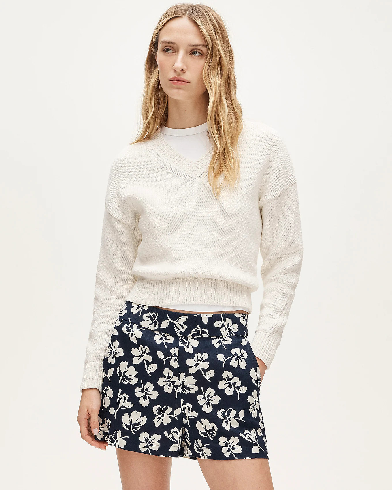 Tropez short in linen floral | J. Crew US