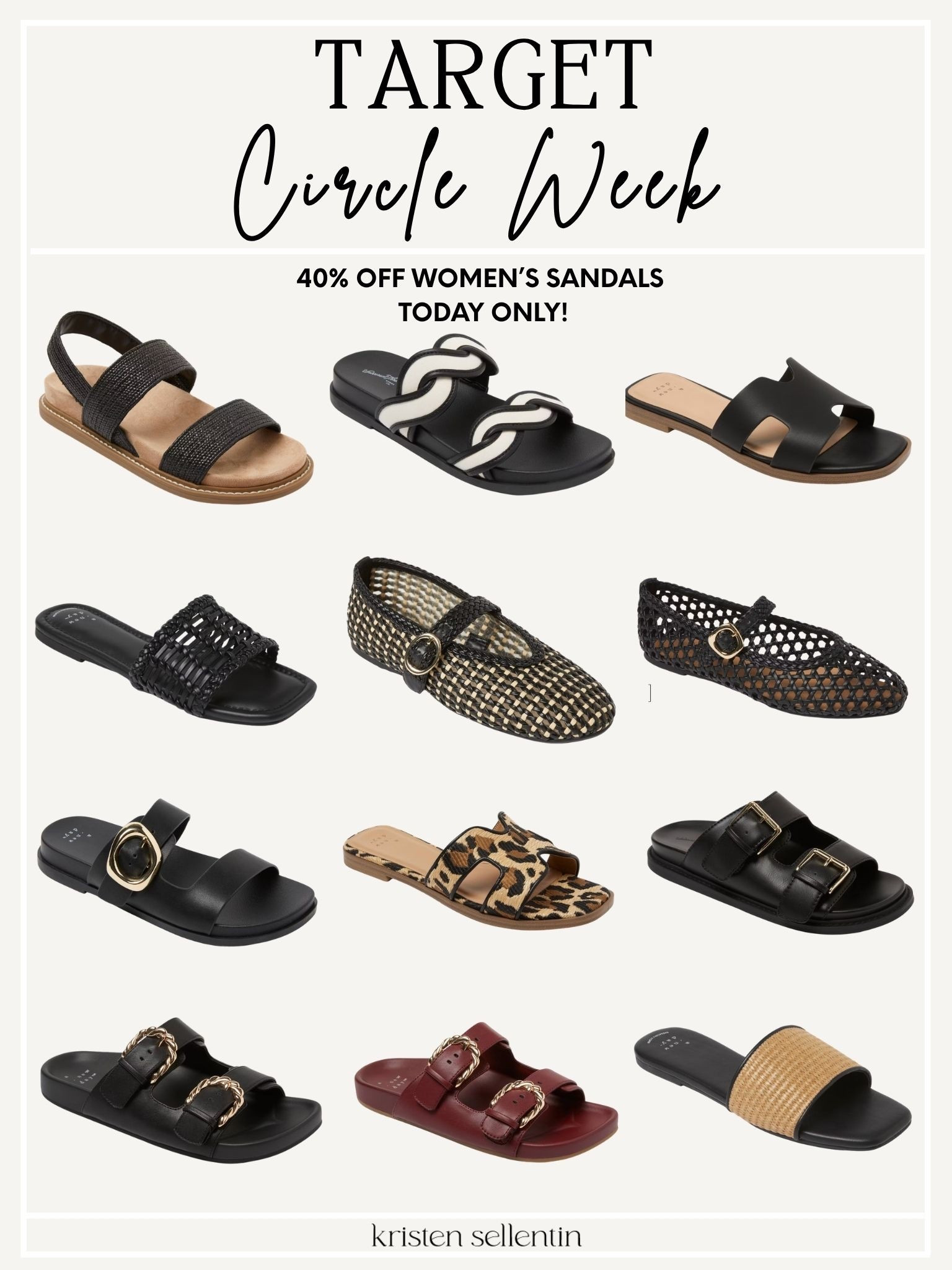 40% off women’s sandals during Target Circle Week! Today only! 

 #LTKSeasonal #LTKSaleAlert #LTKmomlife