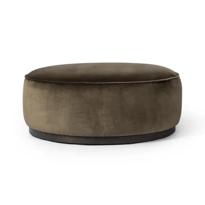 Sinclair Large Round Ott-Barrow Taupe | Perigold