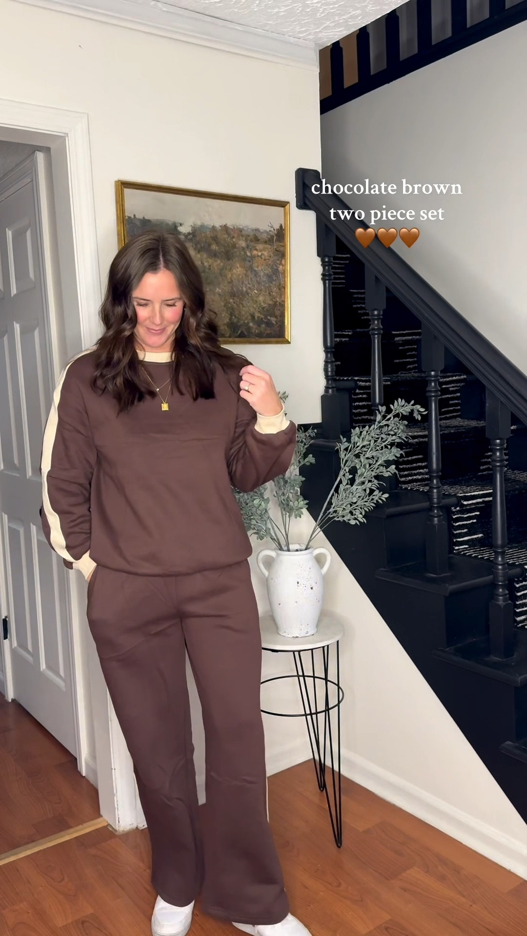 Walmart find 🤎 This chocolate brown sweat set is such a cozy staple for fall and winter — soft, comfy, and tall girl friendly 🙌 I’m in a size M and love the relaxed fit! Looks so cute with sneakers or Uggs for everyday mom life. #walmartfashion #walmartfinds #ltkfashion #ltkmomstyle #affordablefashion #cozyoutfit #falloutfit #winteroutfit #tallgirlfriendly #sweatsuit #matchingset

#LTKTall #LTKFindsUnder50 #LTKootd