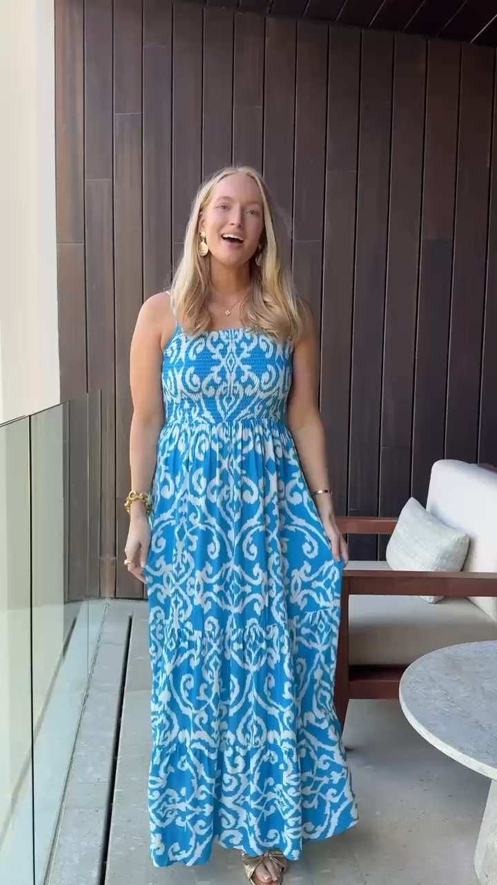Love the color and print of this maxi dress! I am 5’5 and have it paired with flat sandals. Wearing size small. Use my code Amandj15 for 15% off! Vacation outfits // resortwear // maxi dresses // spring dresses // summer dresses // spring break outfits // shop Avara 

#LTKFindsUnder100 #LTKStyleTip #LTKWatchNow
