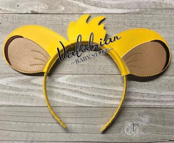 Lion King Simba Inspired Mouse Ears Headband Accessories | Etsy | Etsy (US)