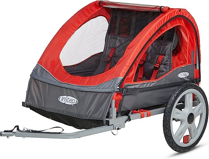 Instep Bike Trailer for Toddlers, Kids, Single and Double Seat, 2-In-1 Canopy Carrier, Multiple C... | Amazon (US)