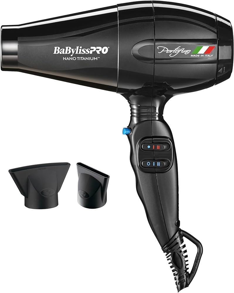 BaBylissPRO Hair Dryer, Nano Titanium Portofino 2000-Watt Blow Dryer, Hair Styling & Appliances | Amazon (US)