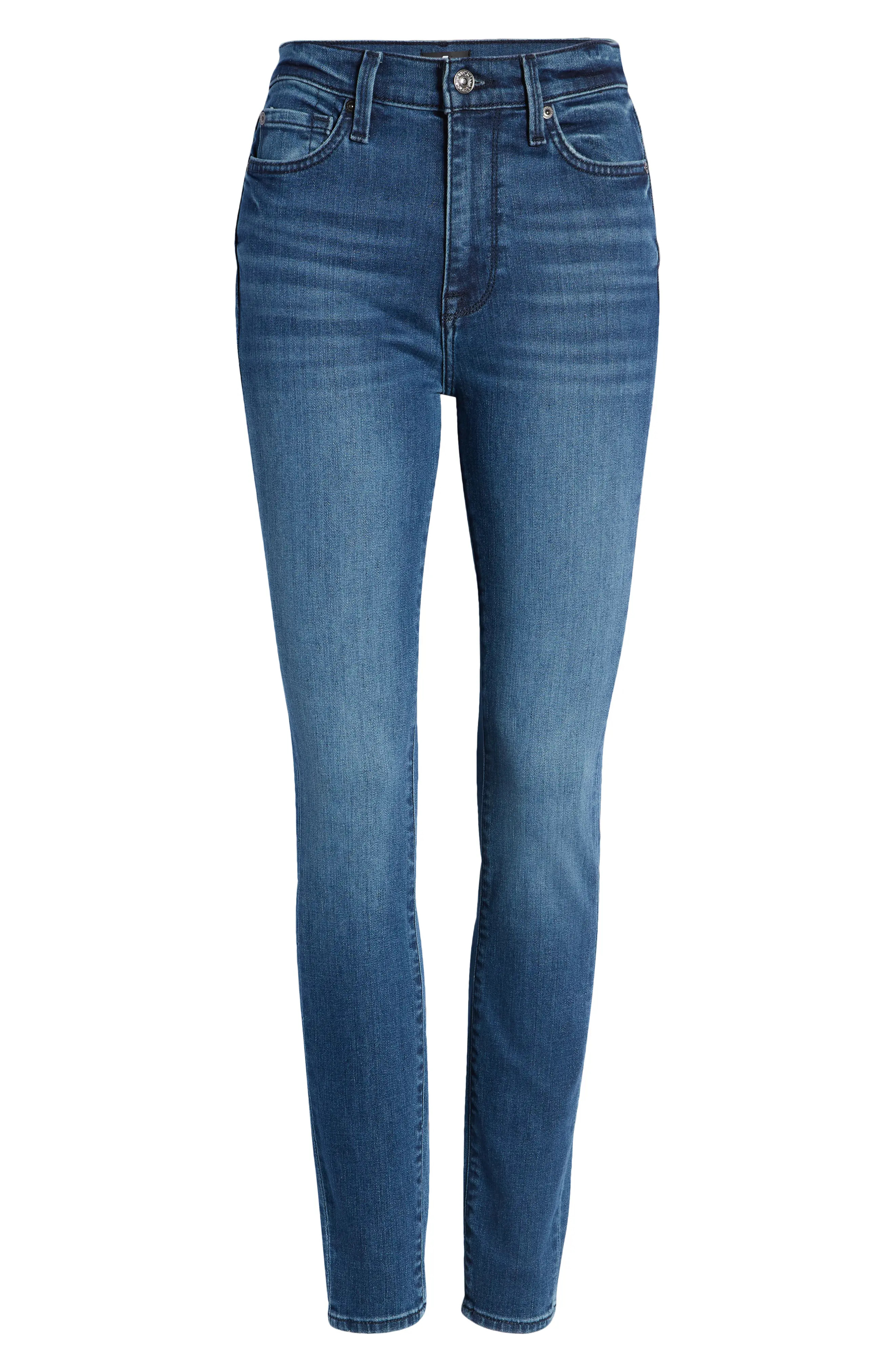 7 For All Mankind High Waist Skinny Jeans in Alfred at Nordstrom, Size 26 | Nordstrom