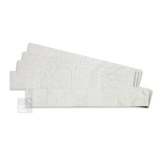 Concrete Subway 12pcs Light Sand 24 in. x 6 in. Other Peel and Stick Tile Decorative Backsplash (10.32 sq. ft./Pack) | The Home Depot