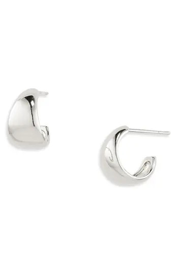 NORDSTROM RACK Tapered Chubby Hoop Earrings in Silver at Nordstrom Rack | Nordstrom Rack