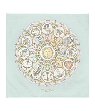 Atelier Choux Paris Baby Organic Cotton Zodiac Carre Swaddle Blanket with Gift Box - Blue | Dillard's