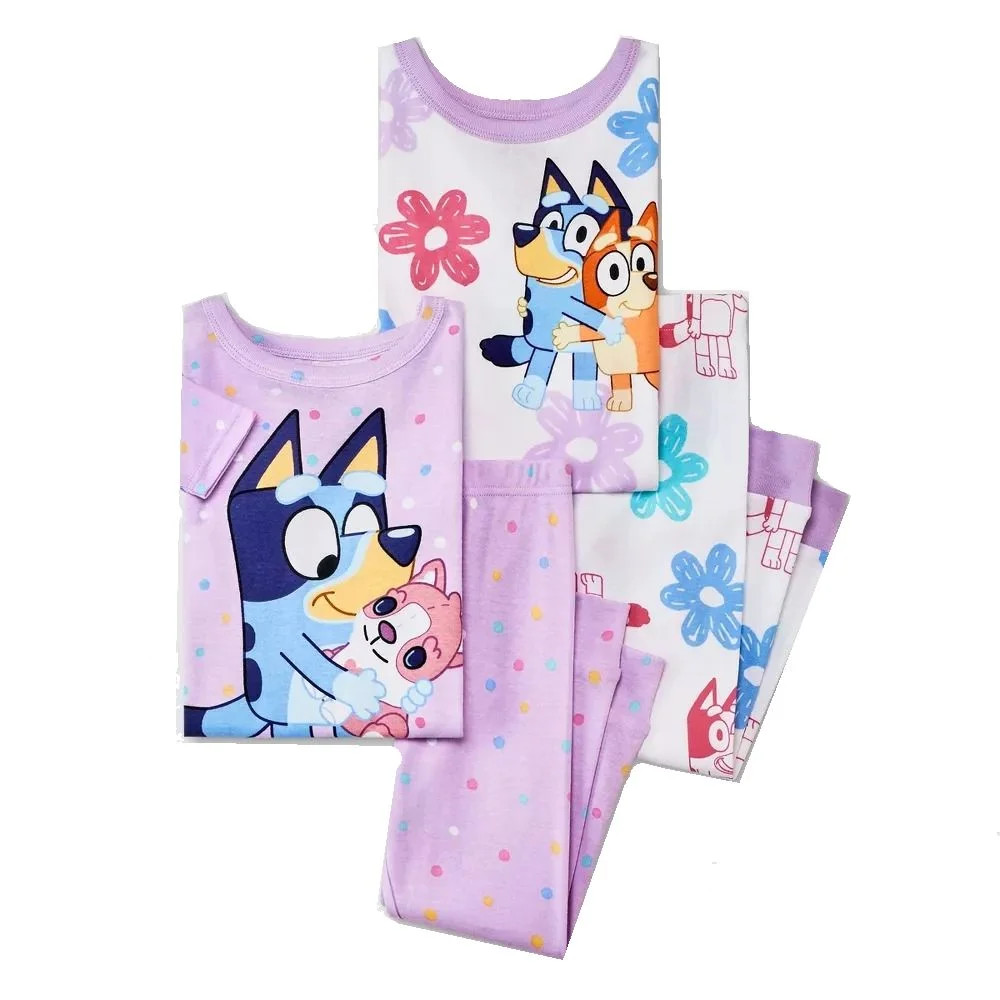 Bluey, Bingo and Polly Puppy Toddler Girl's 4-Piece Pajama Set (Size 3T) | Walmart (US)
