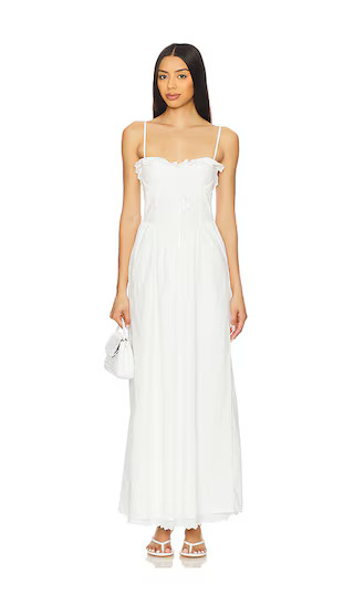 Marleen Maxi Dress in White | Revolve Clothing (Global)