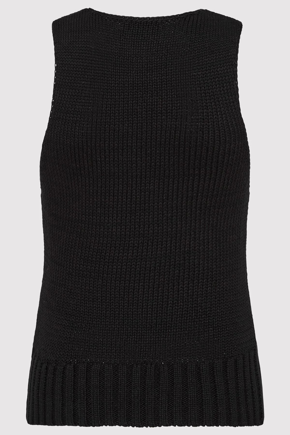 Linen Silk Blend Tank - Black | St. Agni (US, UK, EU)