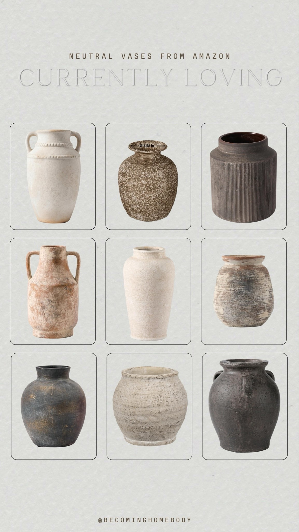 Neutral vases from Amazon 🤍 Love these pretty, earthy, organic Amazon home finds. Earthy Home, Neutral Home, Modern Home Decor