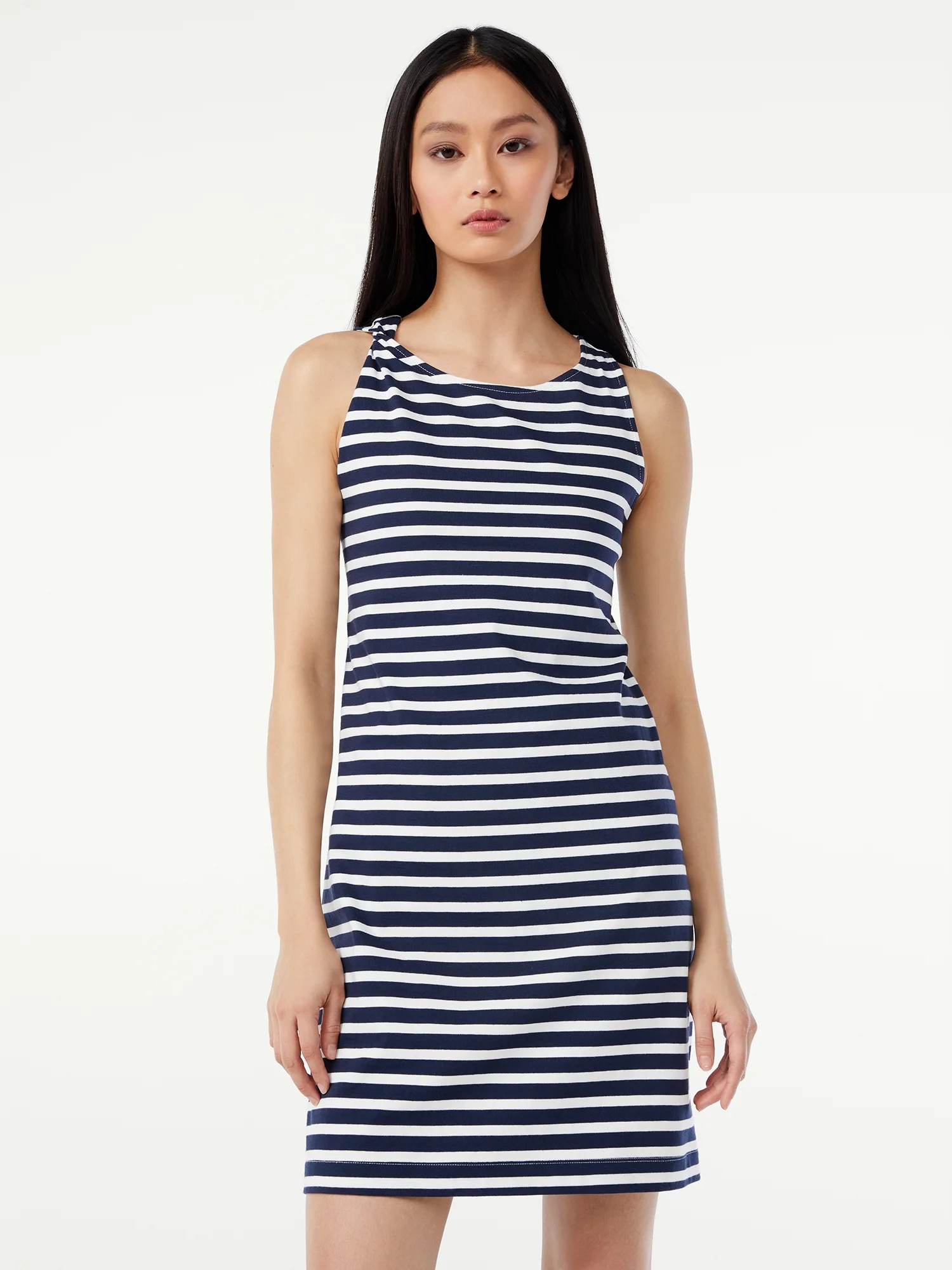 Free Assembly Women's Mini Tank Dress with Twist Accent - Walmart.com | Walmart (US)