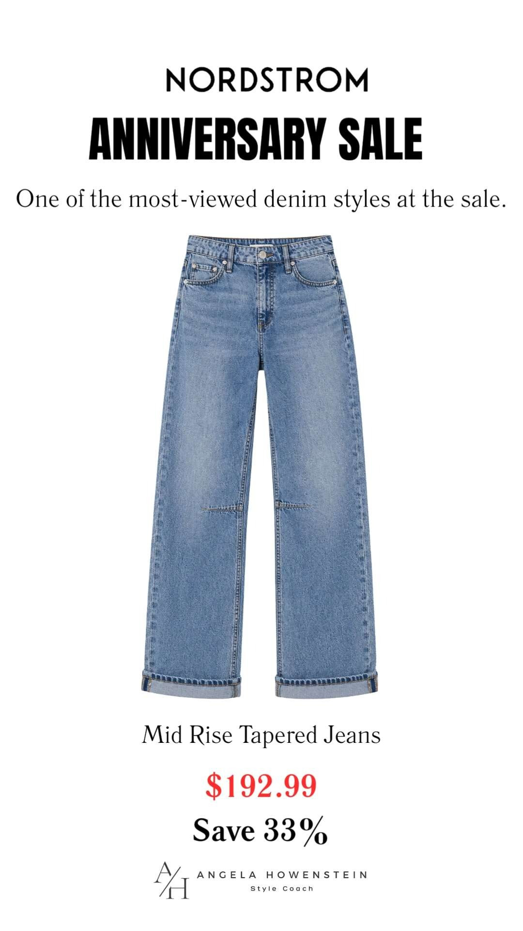 Add them to your Nordstrom Wish List now so you're ready to shop the moment the sale goes live on the 14th before your size sells out!

These are one of the most-viewed denim styles in the Nordstrom Anniversary Sale—and it's easy to see why. The modern tapered-leg silhouette gives you the perfect balance of relaxed and polished, making them easy to style with everything from sweaters and sneakers to blazers and loafers.

👩‍💻 LTK PRO TIPS
❤️ Heart = Support my posts ;-)
🔖 Save = Get sale & restock alerts for the things you love!
📋 Lists = Keep favorites organized (List ideas: Anniversary Sale, Denim Favorites, Capsule Wardrobe, Fall Style!)
📲 Share = Send lists and products to a friend (or your daughters like me).
💬 Comment = Ask me anything, and I'll answer. ;-) 

 #LTKootd #LTKOver40 #LTKSaleAlert