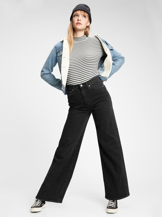Sky High Wide-Leg Jeans With Washwell™ | Gap (US)