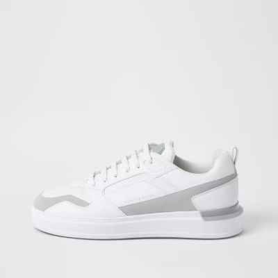 White chunky sole runners | River Island (UK & IE)