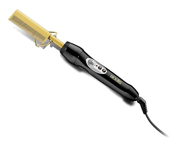 Andis 38300 Professional 450 F High Heat Ceramic Press Comb with Dual Voltage and Auto Shut-off, ... | Amazon (US)