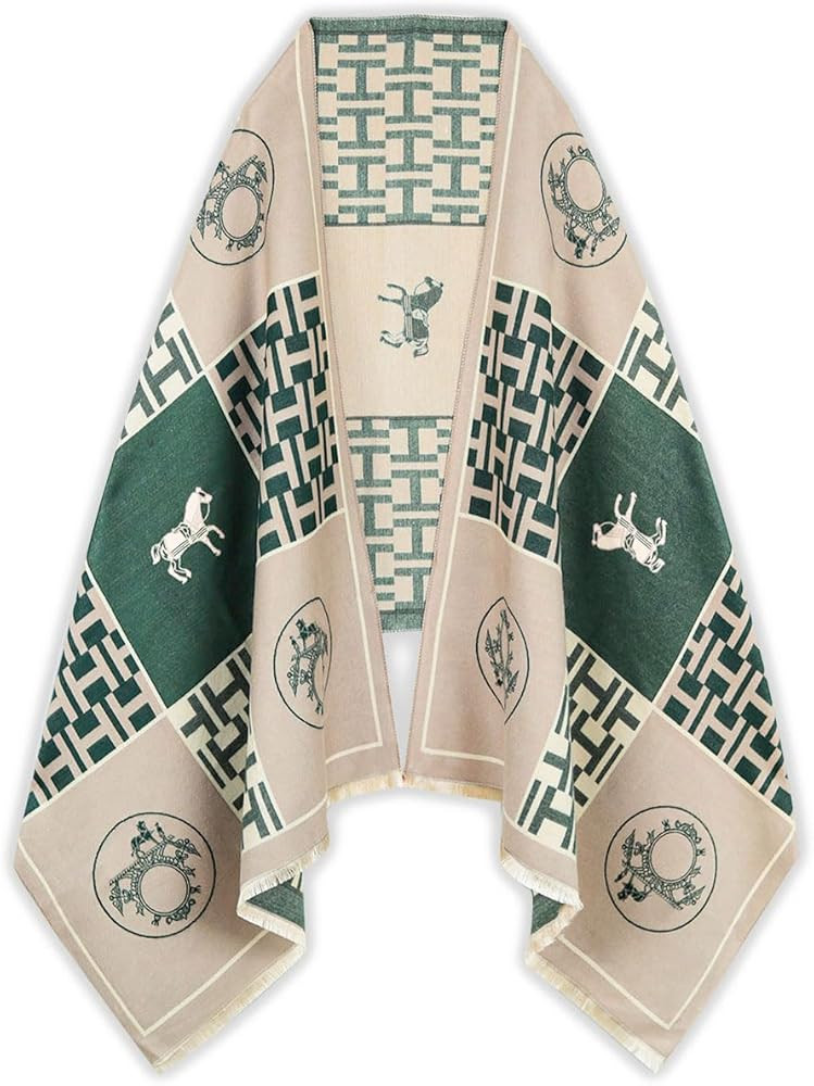 EXTREE Scarfs for Women Pashmina Silky Shawl Wrap for Evening Dressing Blanket Open Front Poncho ... | Amazon (US)