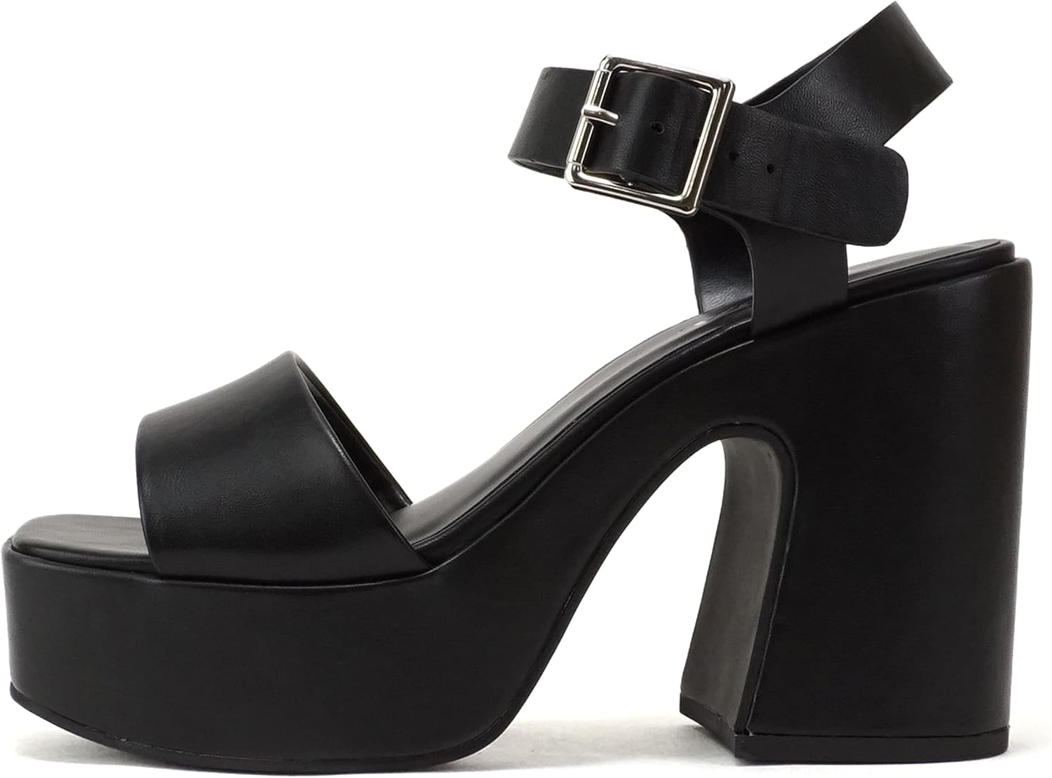 Soda Launch ~ Women Open Toe Ankle Strap Platform Chunky High Heeled Sandal | Amazon (US)