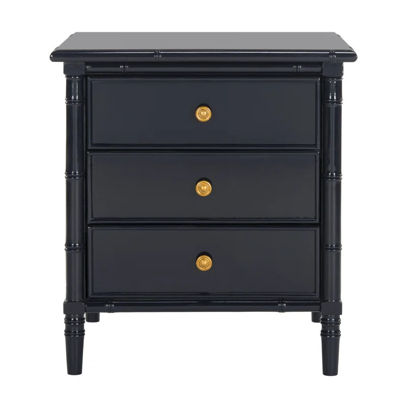 Ava 25.22'' Tall 3 - Drawer Nightstand | Wayfair North America