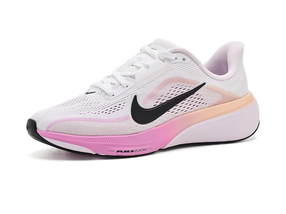 Nike Kids Pegasus 42 (Little Kid/Big Kid) Kids Shoes White/Black/Bleached Lilac/Sunset Haze: 6.5 Big Kid M | Zappos.com
