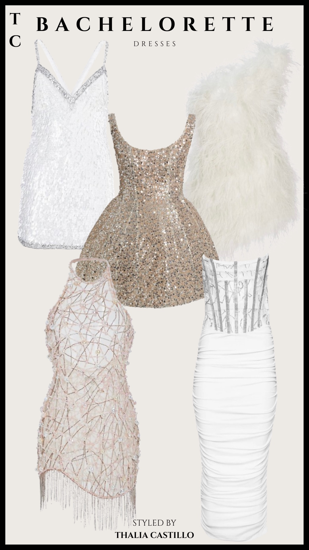 Get ready to turn heads with these stunning bachelorette party dresses! ✨ From sparkly sequins to feathers and intricate beading, each dress brings glam and sophistication to your special night. Perfect for bachelorette parties, bridal showers, or any celebration where you want to feel unforgettable! Shop these gorgeous styles and make your night one to remember. 💍 Drop a comment, like, and share your fave dress with the squad! Don’t forget to follow for more bridal style inspo! #BacheloretteDresses #PartyOutfit #BridalShowerLook #GlamFashion #SparkleAndShine #LTKBridal #ShopTheLook

#LTKStyleTip #LTKWedding