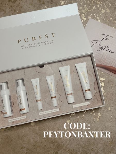 all new “purest” collection from Loving Tan - naturally derived & 97% organic 

Use code: PEYTONBAXTER for a FREE mitt!!

#LTKbeauty #LTKGiftGuide #LTKfindsunder50