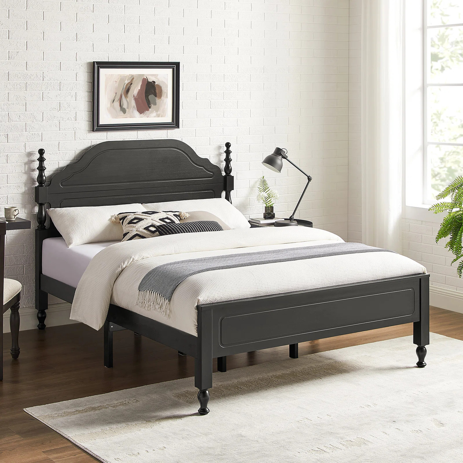 Charlton Home® Wood Bed Frame With Wooden Headboard And Footboard & Reviews | Wayfair | Wayfair North America