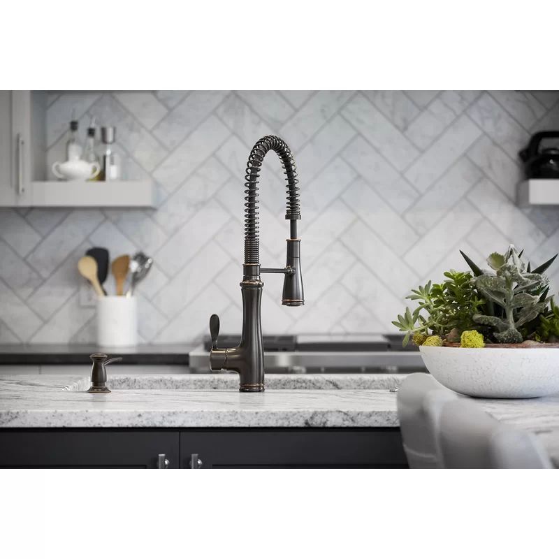 Bellera® Pull Down Single Handle Kitchen Faucet | Wayfair North America