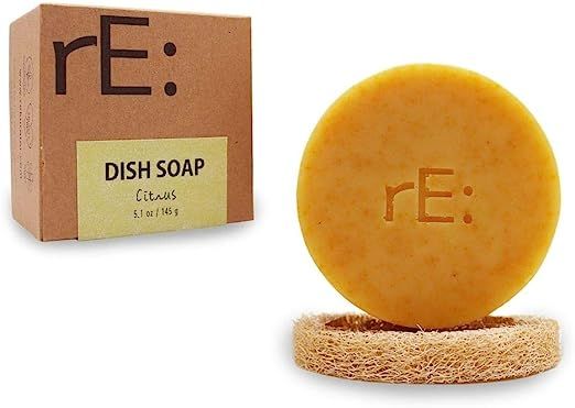 RE: Dish Washing Soap Bar Citrus (Loofah holder sponge included)- palm oil free, eco friendly, ze... | Amazon (US)