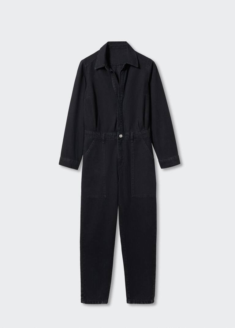 Long denim jumpsuit -  Women | Mango USA | MANGO (US)