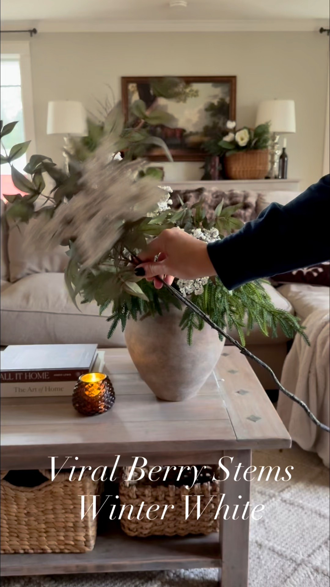 I had the red version of these for Christmas and they sold out multiple times. This is the winter version, and I’m in love. 

In this video, I styled them two different ways you can either add them to a bouquet of Norfolk, stems or style them by themselves. They come in a pack of three and fill a vase nicely. 

#LTKSeasonal #LTKHome