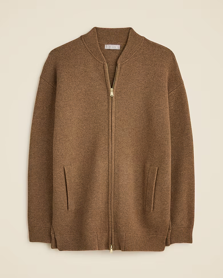 Full-zip flight sweater-jacket | J. Crew US