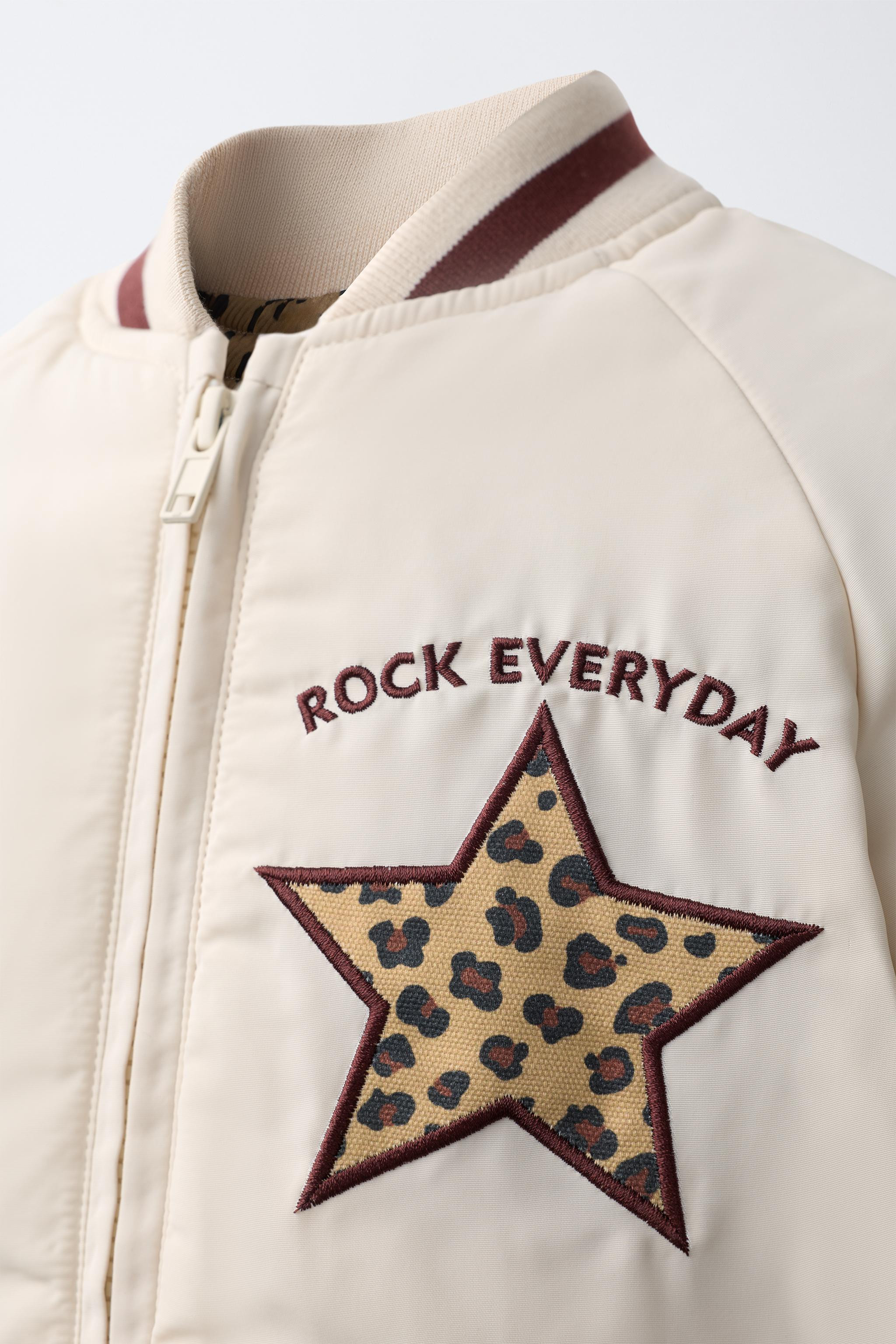 ANIMAL PRINT PATCH BOMBER JACKET | Zara US